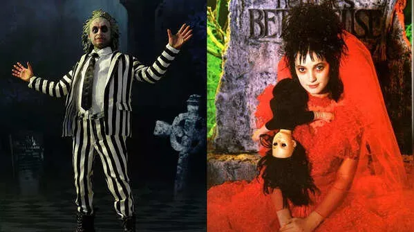 Beetlejuice and Lydia Deetz from 'Beetlejuice'
