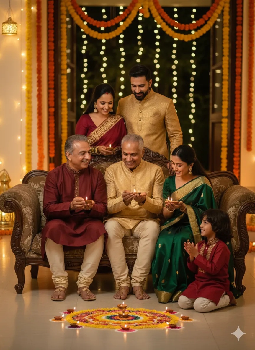 Gemini Diwali Style Image Prompt 3