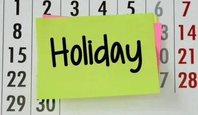 Bank holidays in Dec 2025: Weekly holidays