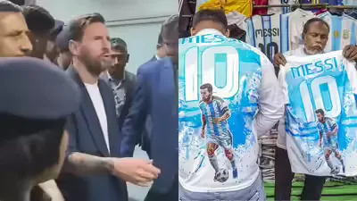 Lionel Messi reaches Kolkata