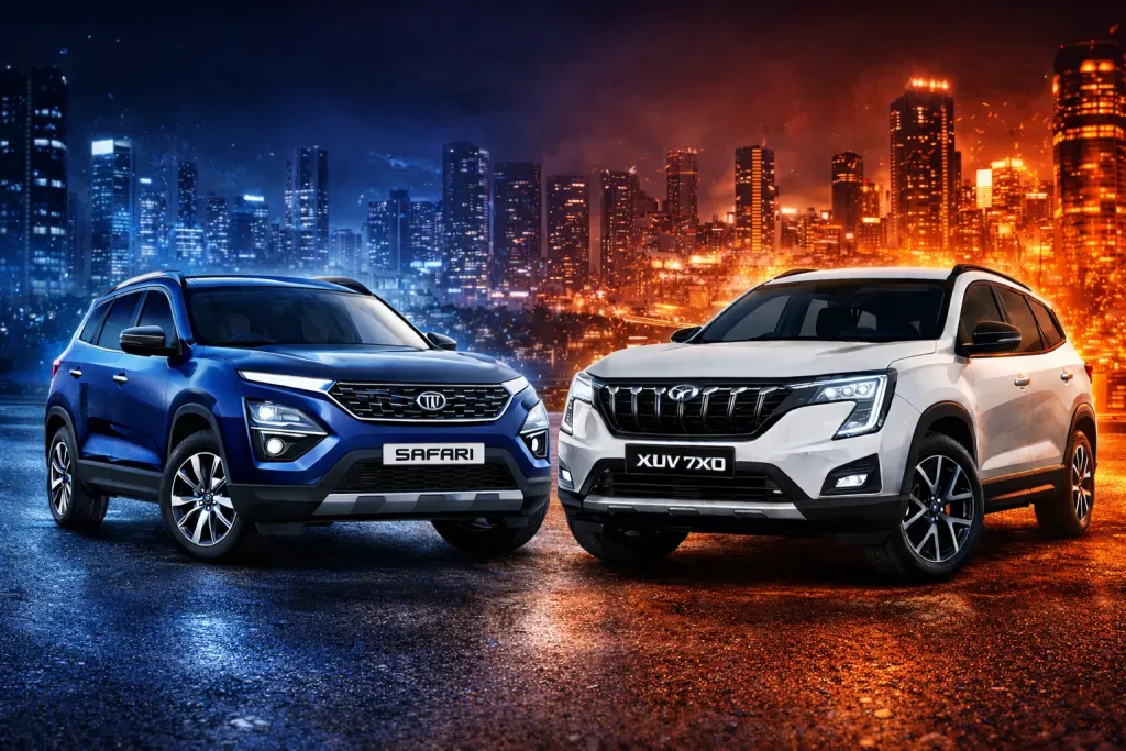 Tata Safari Vs Mahindra XUV 7XO Comparison