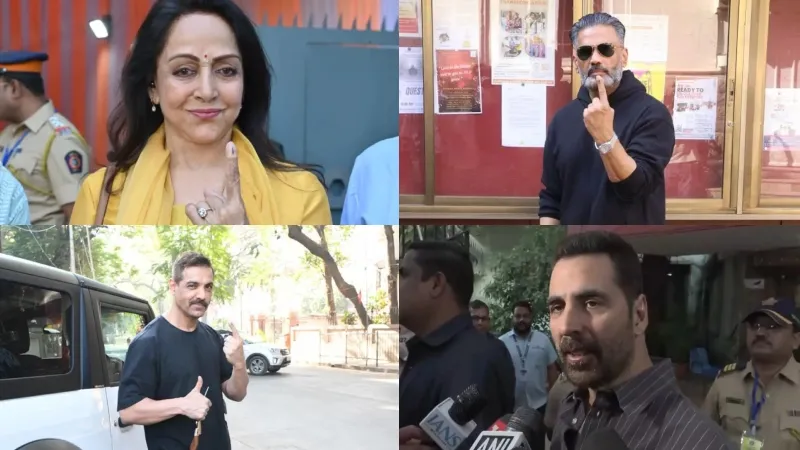Bollywood Celebs Voted in BMC Election