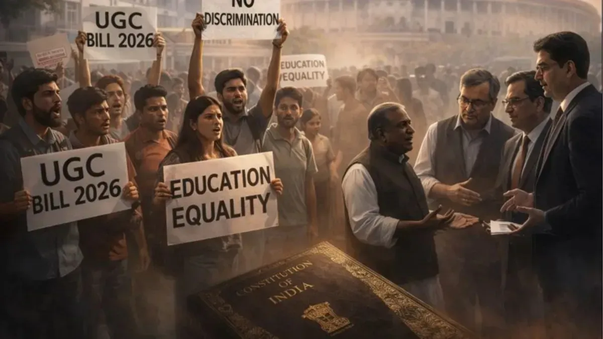 Protest Against UGC New Rule