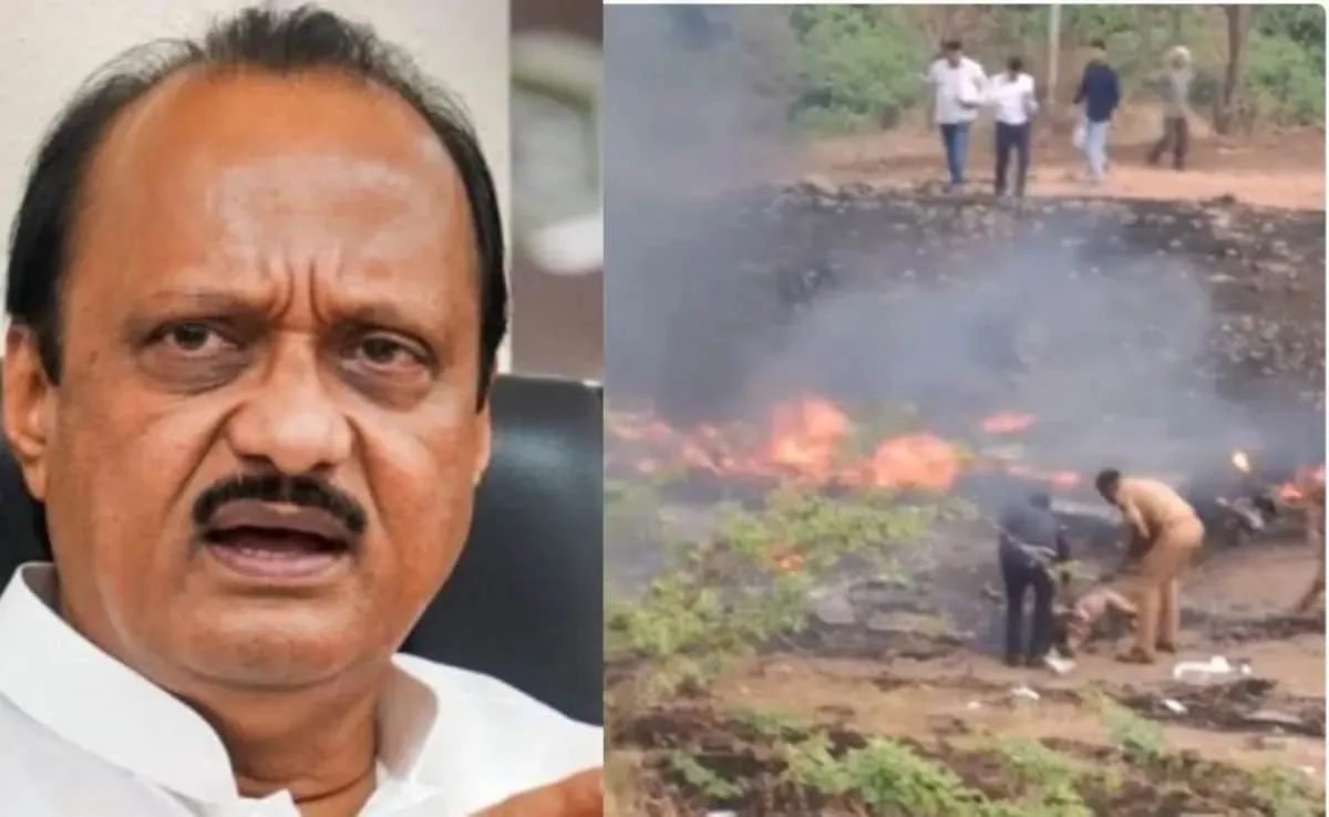 Ajit Pawar Death: Fire, debris and relief work after the accident