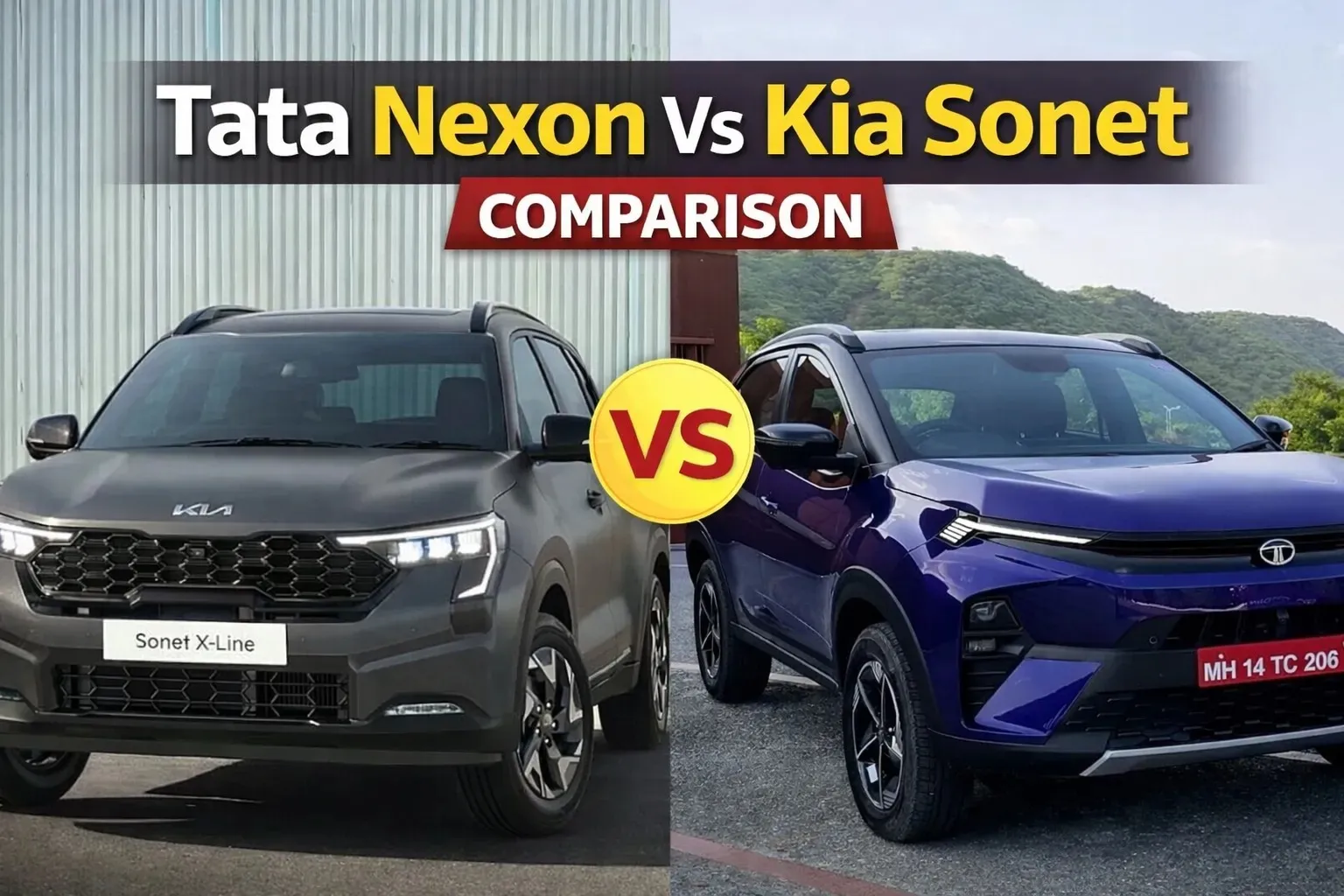Tata Nexon Vs Kia Sonet Comparison