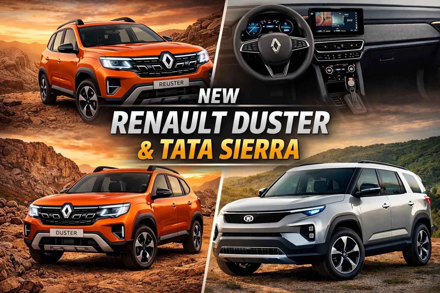 New Renault Duster vs Tata Sierra Price