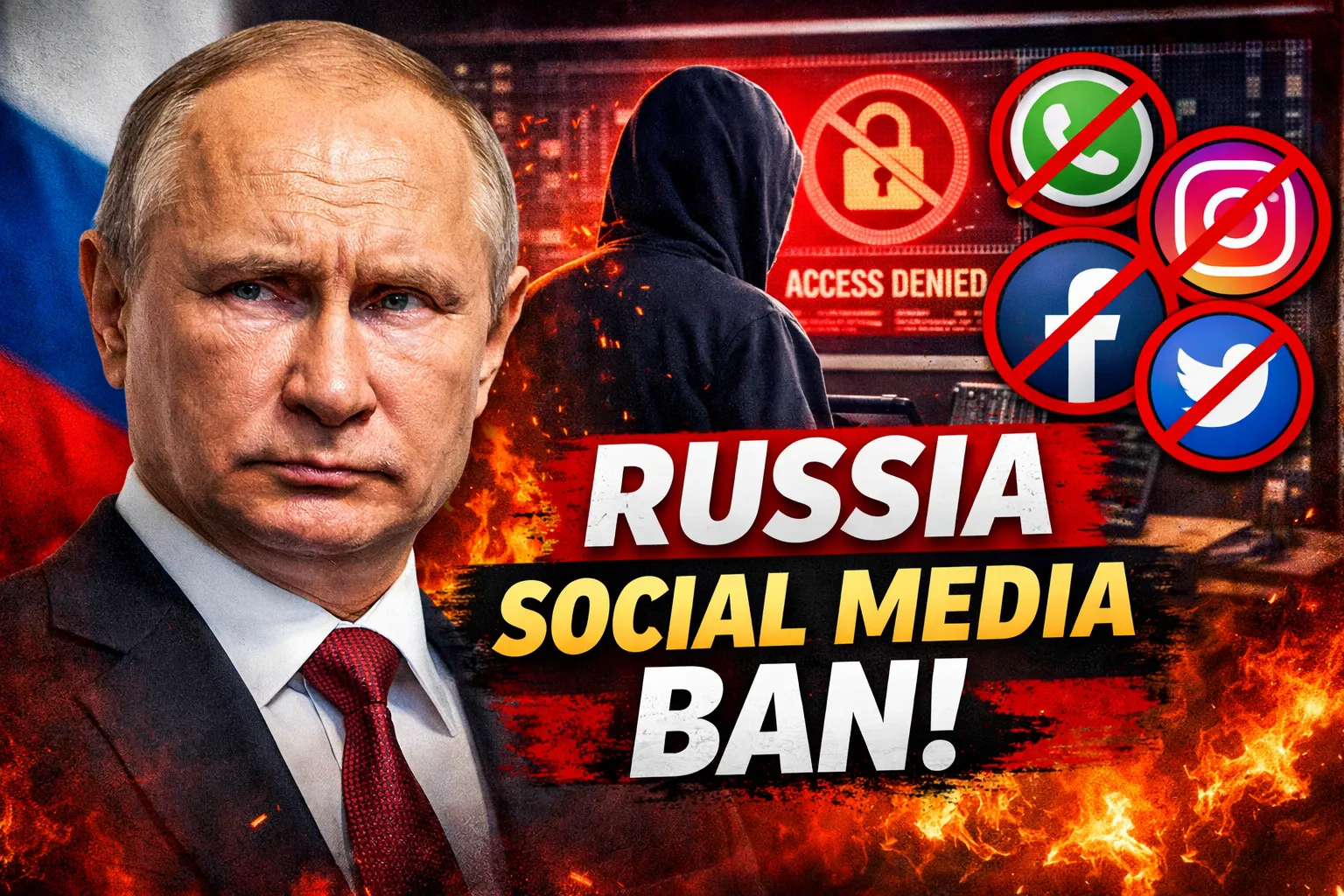 Russia Social Media Ban: Russia bans social media platforms, 100 million users affected