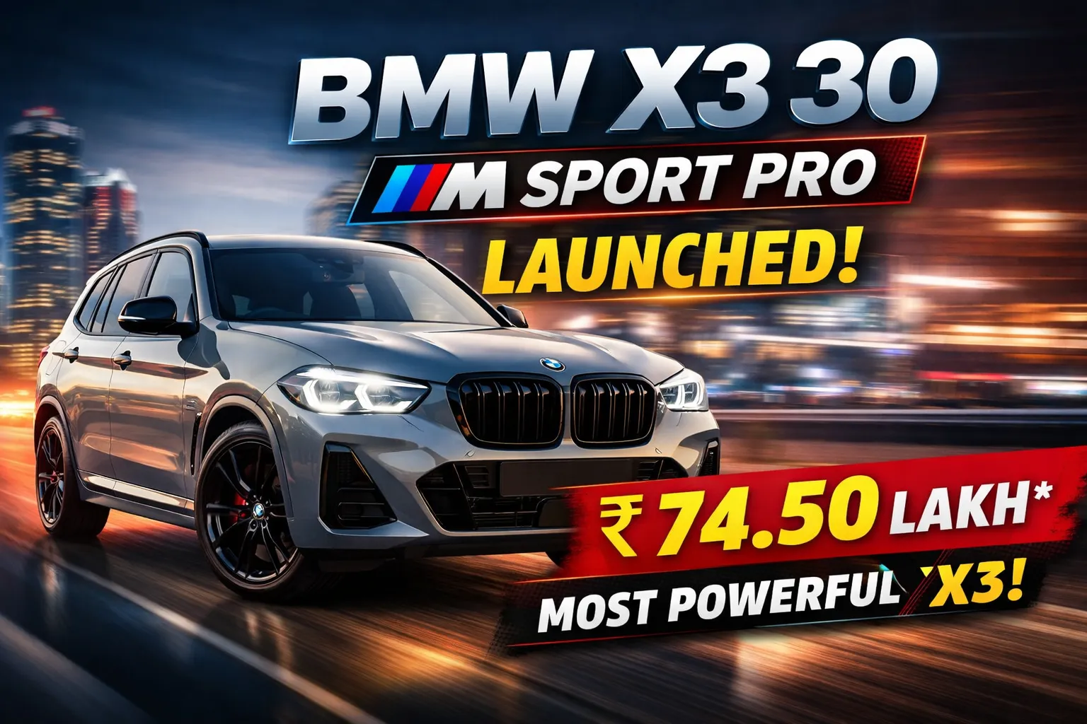 BMW X3 30 M Sport Pro Launched: BMW bolsters X3 portfolio in India with this new car