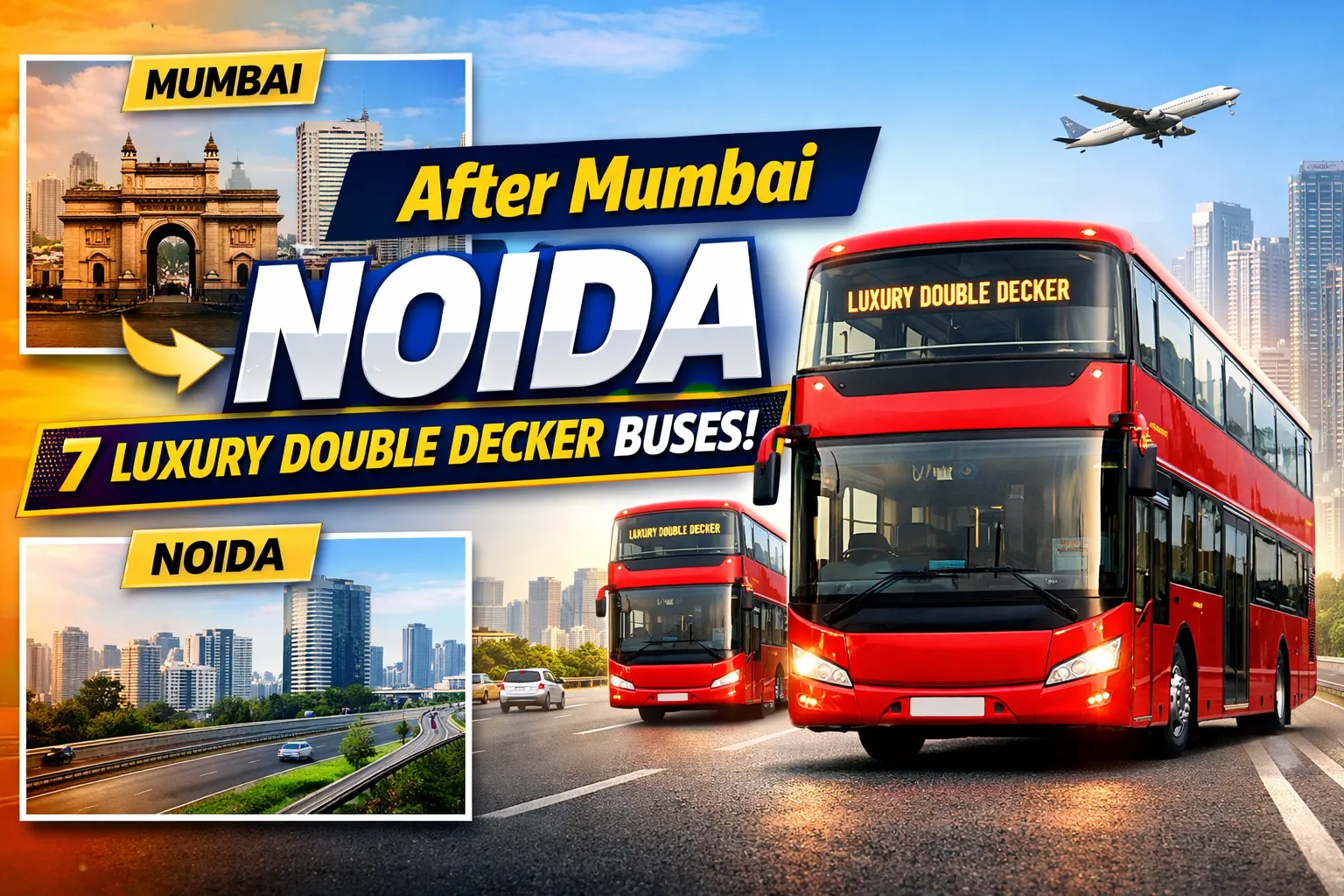 Noida Double Decker Bus: After Mumbai, Noida to introduce 7 luxury double-decker buses; Check Full Route Map