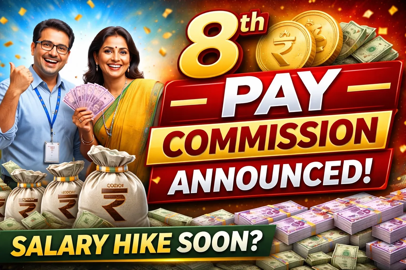 8th Pay Commission Website Launched: 8th Pay Commission announced, Salary increase on the cards