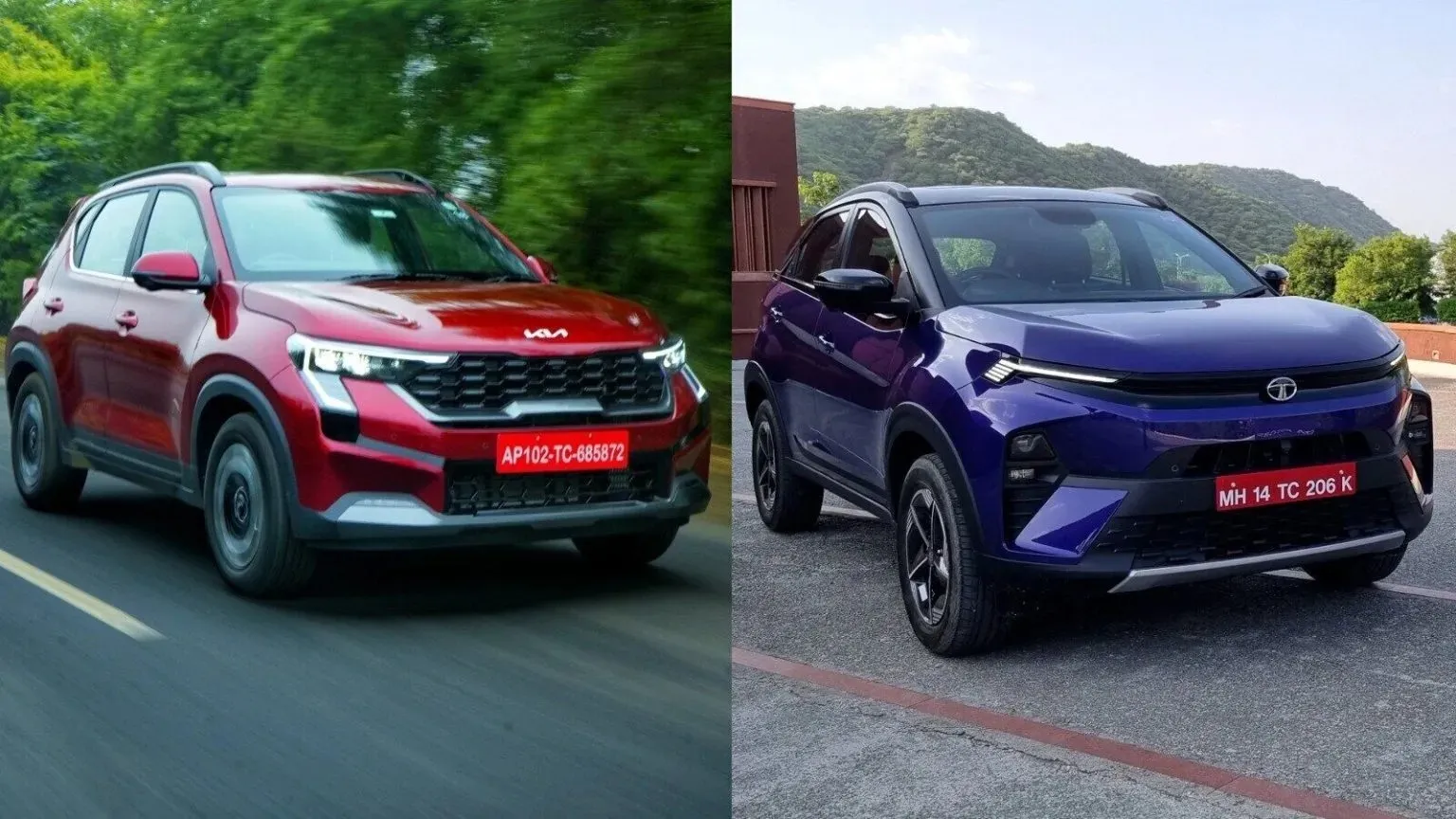 Tata Nexon Vs Kia Sonet Comparison