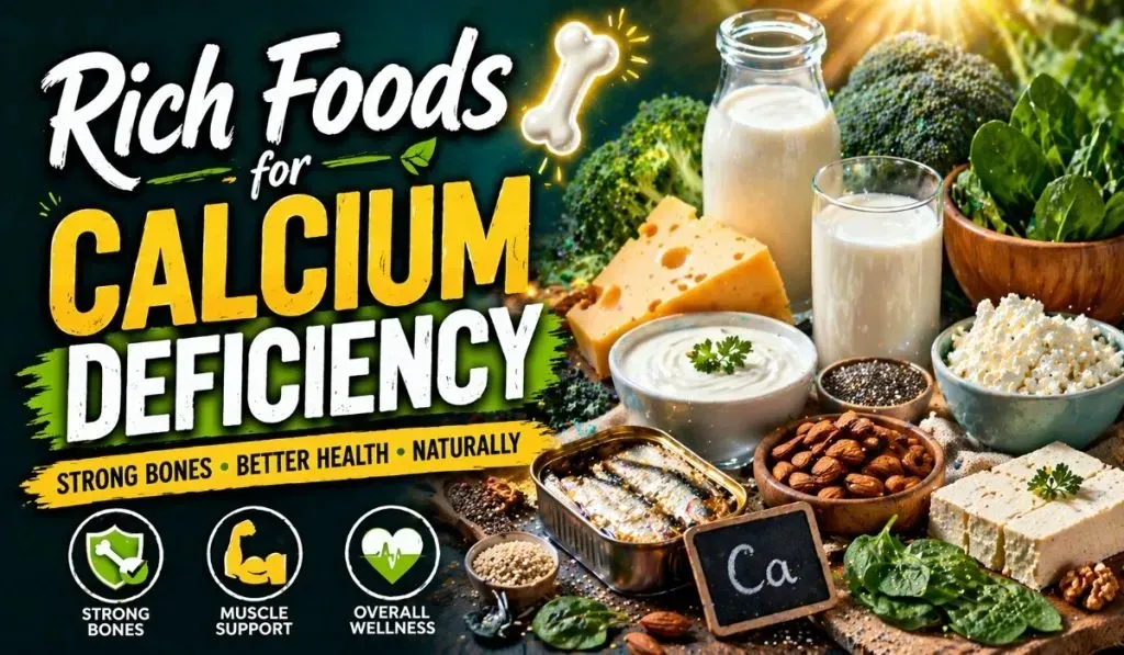 Rich Foods for Calcium Deficiency: Eat these foods for calcium