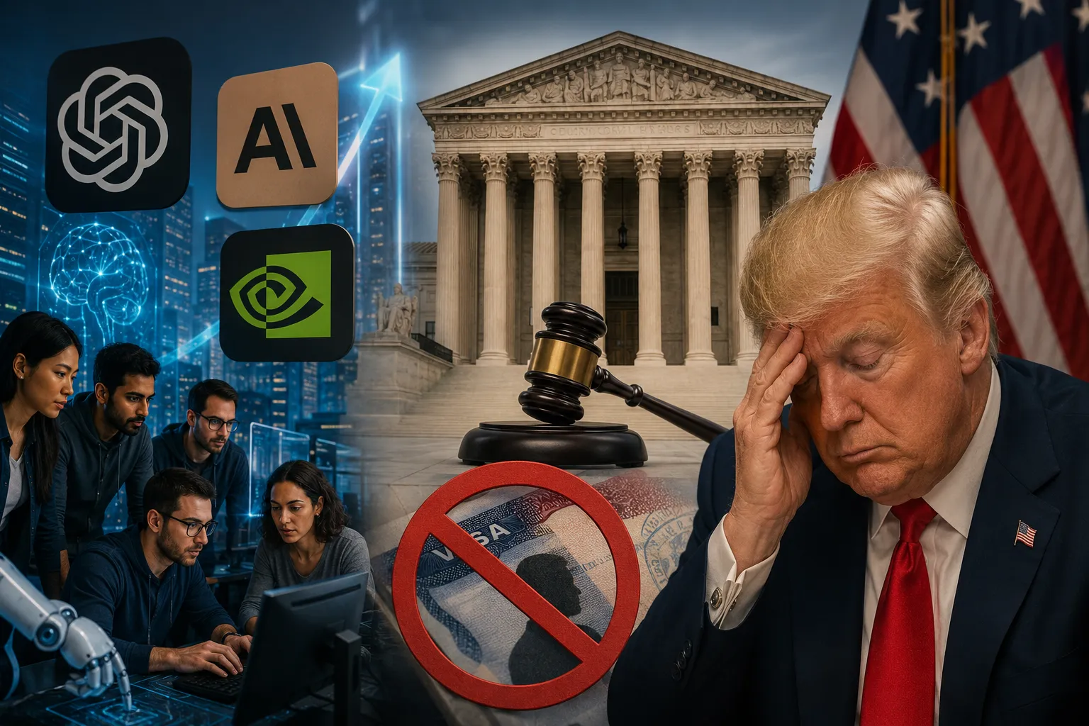 AI Surge: 3 Tech Giants Secure Top Talent as Court Saves H-1