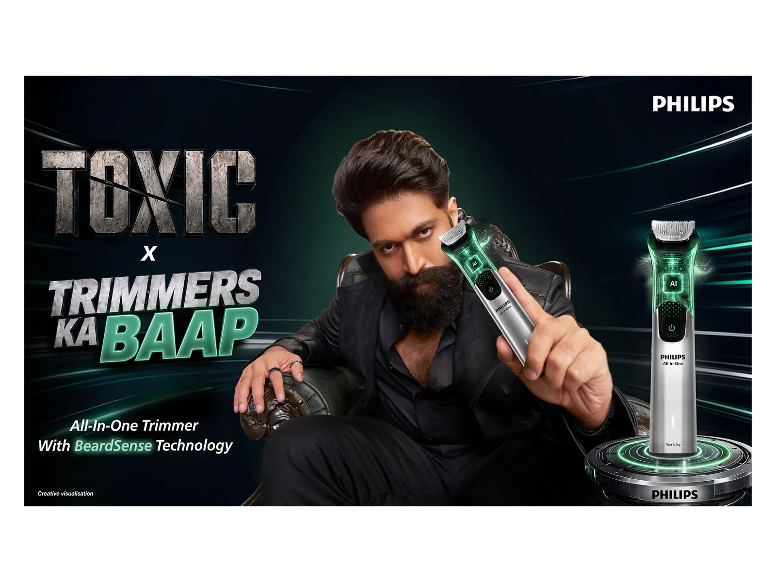 Philips India Names Rocking Star Yash as Brand Ambassador for Men's Grooming; Joins 'Toxic: A Fairy Tale for Grown-ups' as Official Grooming Partner - english.punjabkesari.com